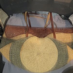 Vintage African Sisal Bag Jute Straw